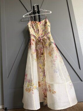 Zimmermann Natura corset midi dress